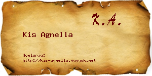 Kis Agnella névjegykártya